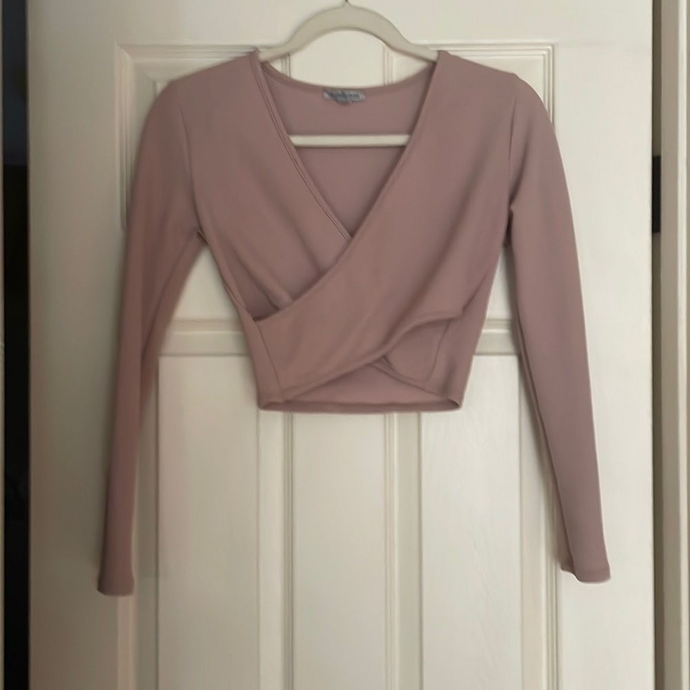 Charlotte Russe  pink crop top size s